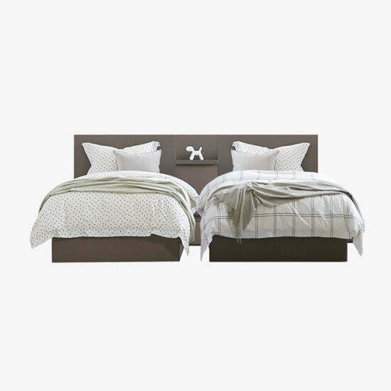 시몬스 D2178A 트윈 침대 SS+SS 레귤러 타입+협탁