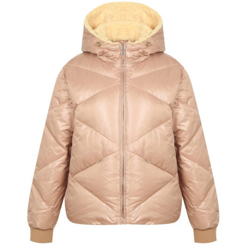 크리스패션 팬텀 여성 광택 변형 퀼팅 덕다운 점퍼 (221B4JP251_BG)