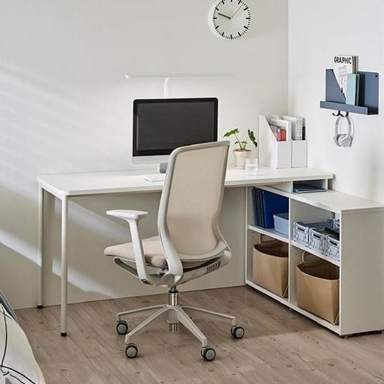 한샘 티오 ㄱ자 책상