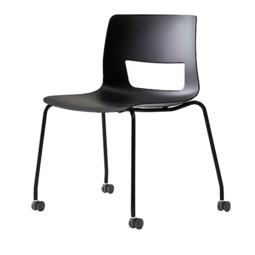 시디즈  버튼 블랙 바퀴 책상 의자