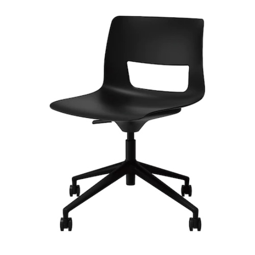 시디즈  버튼 블랙 바퀴 높이조절형 책상 의자