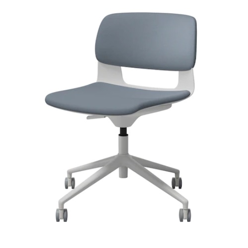 시디즈  버튼 화이트 바퀴 높이조절형 책상 의자