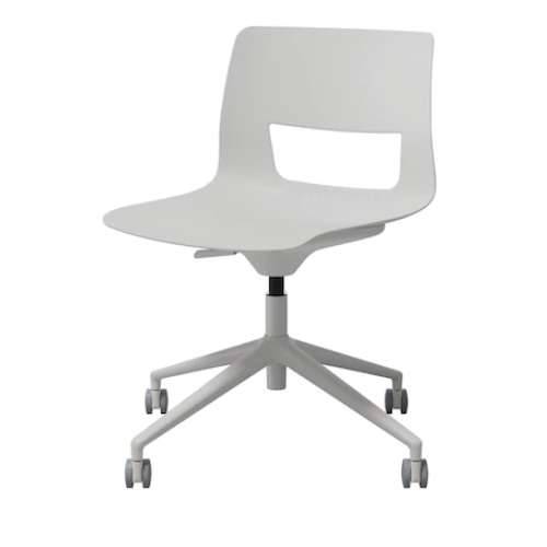 시디즈  버튼 화이트 바퀴 높이조절형 책상 의자