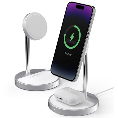 JUPAZIP  2in1 맥세이프 무선충전기 HWC03