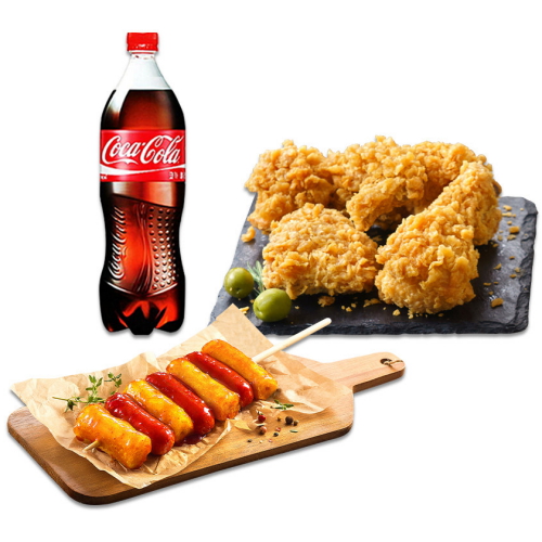 BBQ 황금올리브반마리+소떡+콜라1.25L