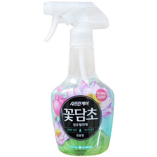 샤프란케어 꽃담초 섬유탈취제 연꽃향 400ml