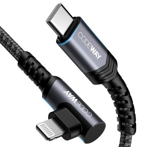 티에프엔아이엔씨 코드웨이 Type C to 라이트닝 8핀 ㄱ자형 케이블