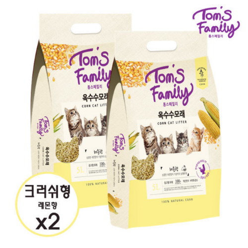 톰스패밀리 옥수수모래 크러쉬 레몬 5L