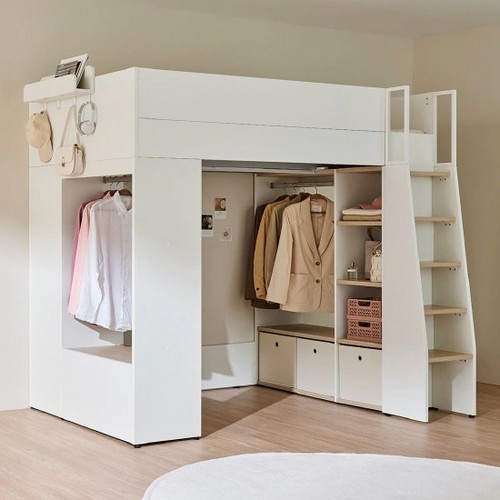 한샘 티오 옷장형 벙커침대 SS