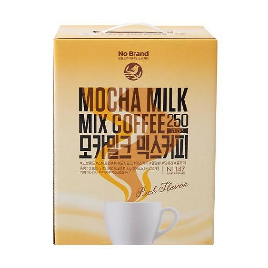 노브랜드  모카밀크 믹스커피 250개입