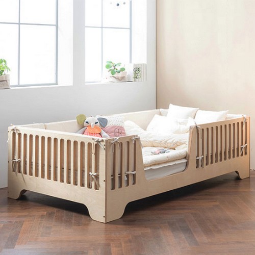 쁘띠라뺑  로이 자작나무 침대 SS