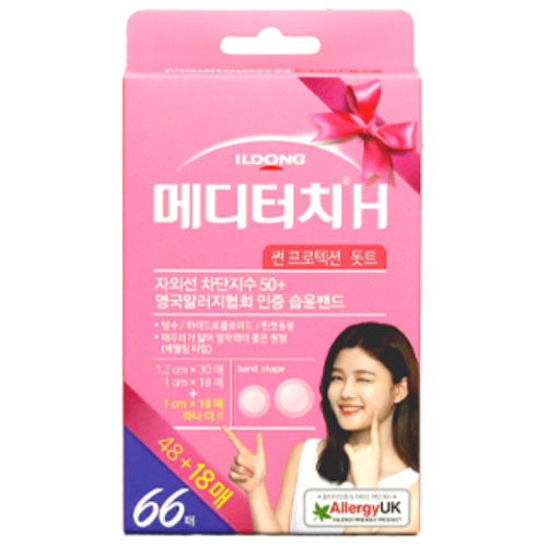 일동제약 메디터치H 도트형 썬프로텍션 66매