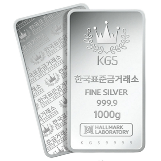 한국표준금거래소  투자용 실버바 1000g