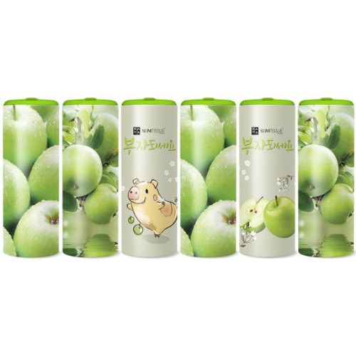 조인트크리에이티브 슬림티슈 부자사과 60매 (6입)