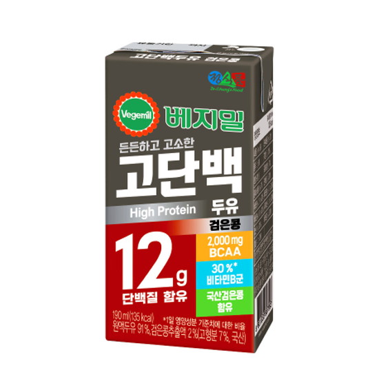 정식품 베지밀 검은콩 고단백두유 190ml