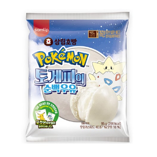 SPC삼립  포켓몬빵 토게피의 순백우유 호빵 95g