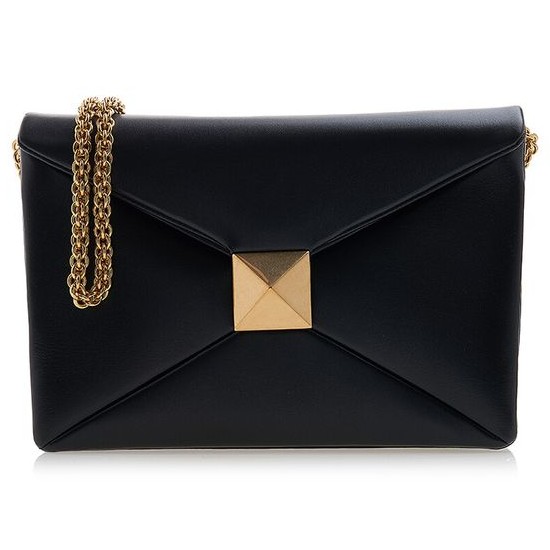 발렌티노 원스터드 체인 숄더백_1W0B0L06 HHX 0NO