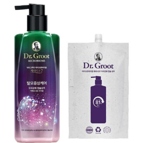 닥터그루트 마이크로바이옴 캡슐 샴푸 400ml+리필 385ml