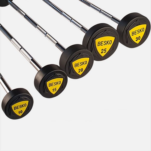 베스코  TPU 우레탄 고정식 바벨 직선바
