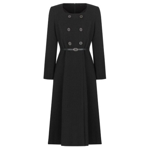 케네스레이디 여성 더블 버튼 다운 벨티드 원피스_EGOPNB9900