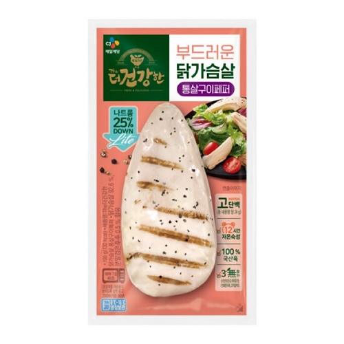 CJ제일제당  The더건강한 닭가슴살 통살 페퍼 100g