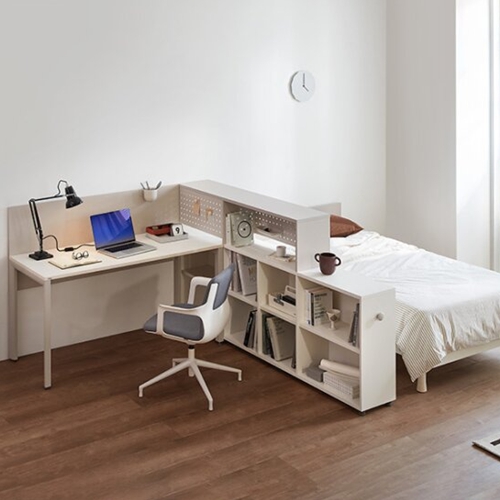 일룸 멘디 침대 SS+1000책상+2000파티션책장