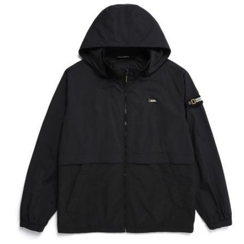 내셔널지오그래픽  배색 후디 탈부착 바람막이 점퍼 N231UJP970
