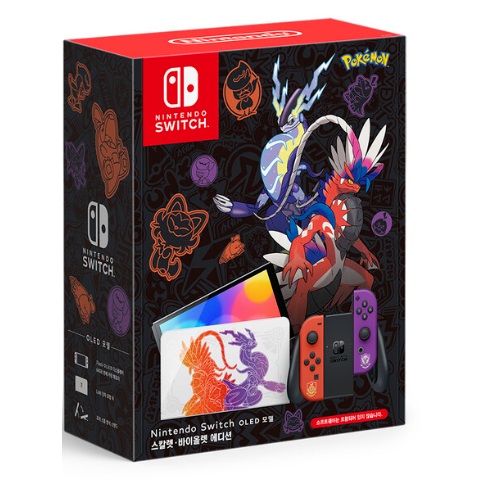 Nintendo  닌텐도 스위치 OLED 스칼렛 바이올렛 에디션
