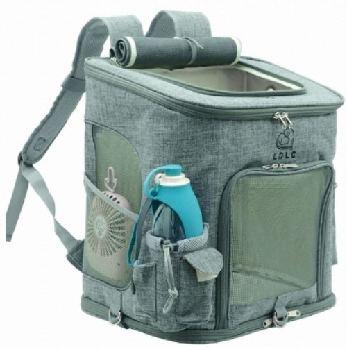 레오펫 반려동물 프론트 대형 백팩 그레이