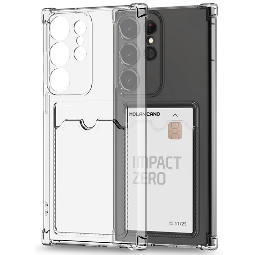 모란카노코리아  갤럭시S23 울트라 업워드 카드수납 젤리 케이스