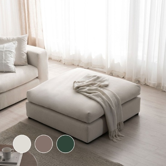 눕 한샘몰 데일리 구스 모듈 아쿠아텍스 패브릭 스툴