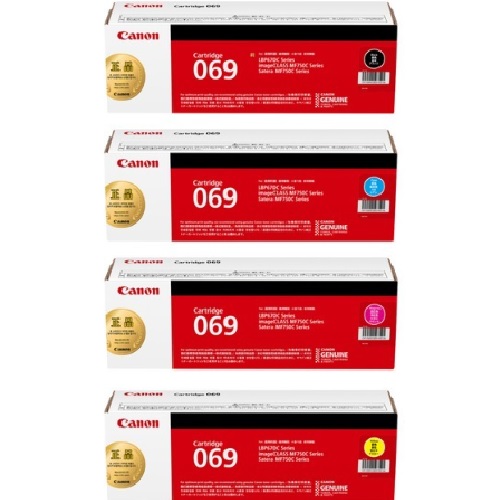 Canon  정품 CRG-069BK, CRG-069C, CRG-069M, CRG-069Y 4색 세트