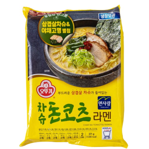 오뚜기 면사랑 차슈 돈코츠라멘 371g