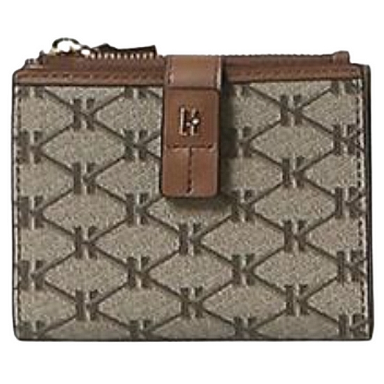 헤지스 로고패턴 가죽 반지갑_HIWA3E885W2