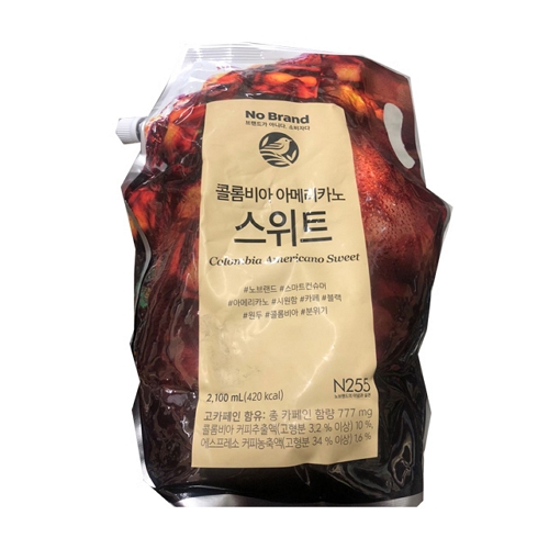 노브랜드 콜롬비아 아메리카노 스위트 2.1L