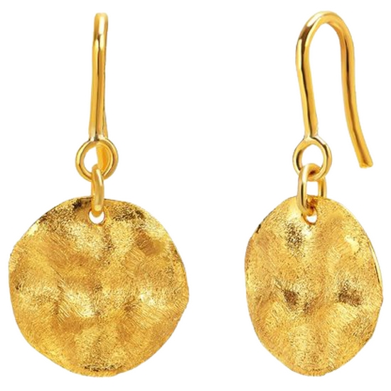 한국금다이아몬드  순금 앤틱 코인 귀걸이 3.75g