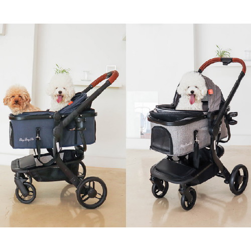 딩동펫  반려동물 스텔라 유모차 네이비 대형