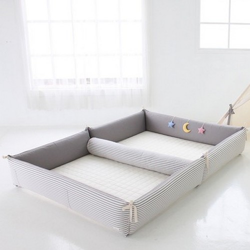 비비엔다  확장형 범퍼침대+모빌+패드+롱쿠션