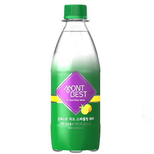 한국청정음료 몽베스트 탄산수 레몬 500ml