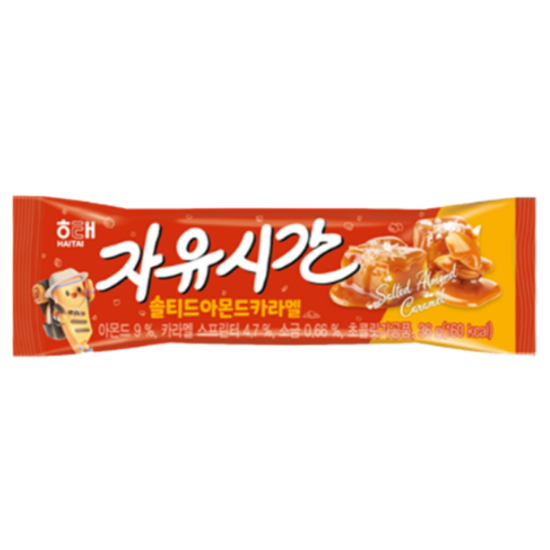 해태제과  자유시간 솔티드아몬드카라멜 36g