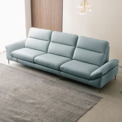 시엘 전체 천연통가죽 소파 4인용