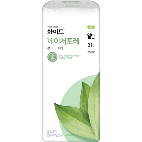 화이트 네이처포레 일반 팬티라이너 81개