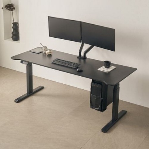 동서가구 마임 간편 높이조절 듀얼모터 커브형 모션 스탠딩 책상