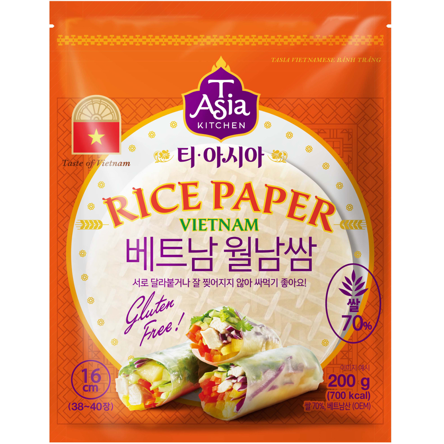 샘표식품  티아시아키친 베트남 월남쌈 16cm 200g