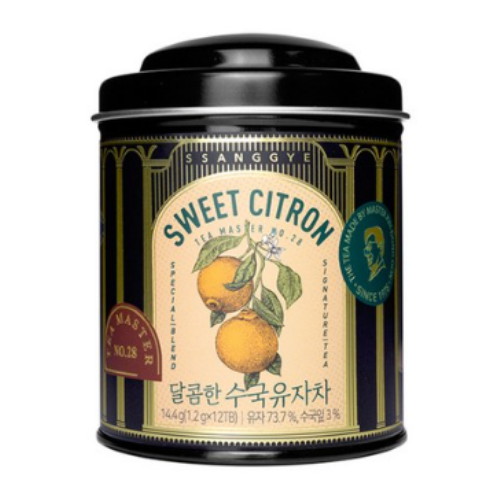 쌍계명차  티마스터 캔 수국유자차 12티백