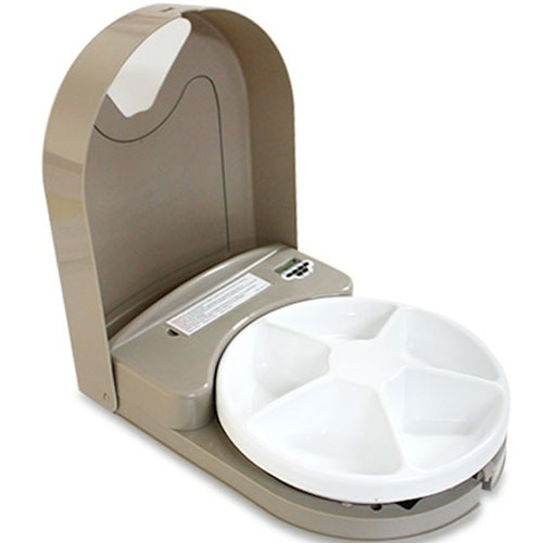 펫세이프  5구 자동급식기 PFD11-13707 브라운