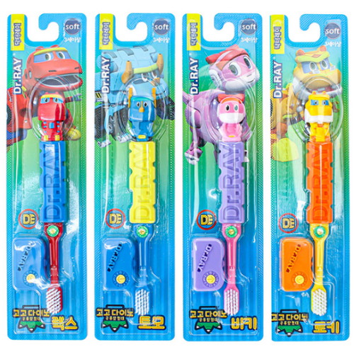 케이엠제약 닥터레이 고고다이노 공룡탐험대 칫솔