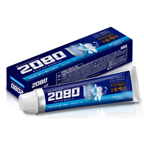 애경 2080 파워쉴드 플러스 치약 블루 더블민트 120g