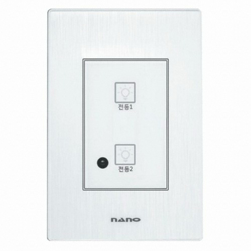 나노전기  아트2 2구 터치 스위치 화이트