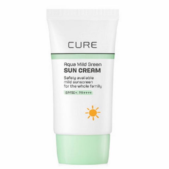 김정문알로에 큐어 아쿠아 마일드 그린 선크림 40ml